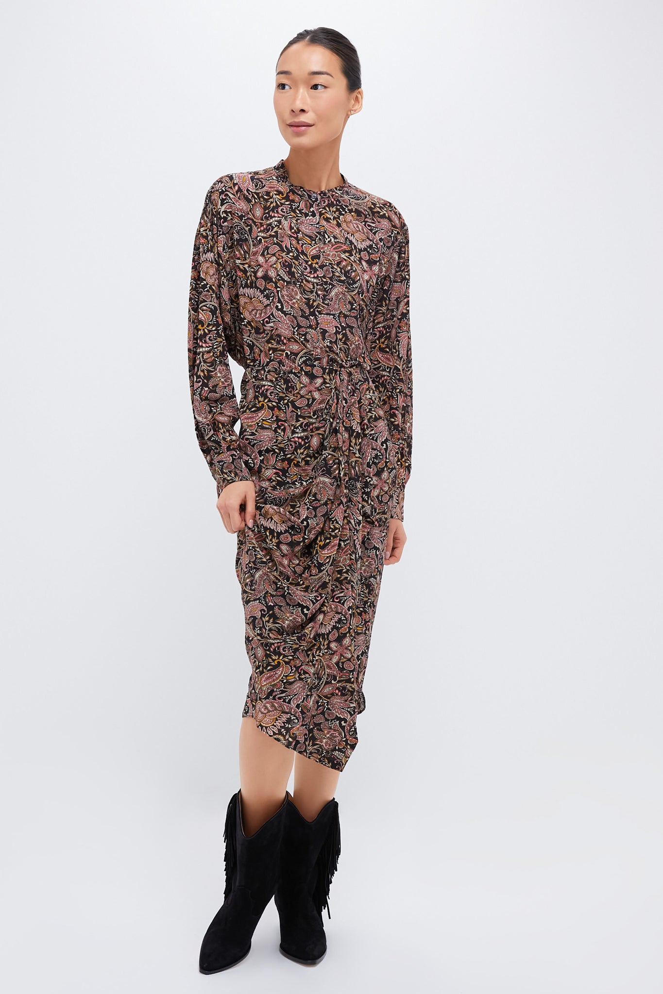 Black and Ochre Zaine Skirt