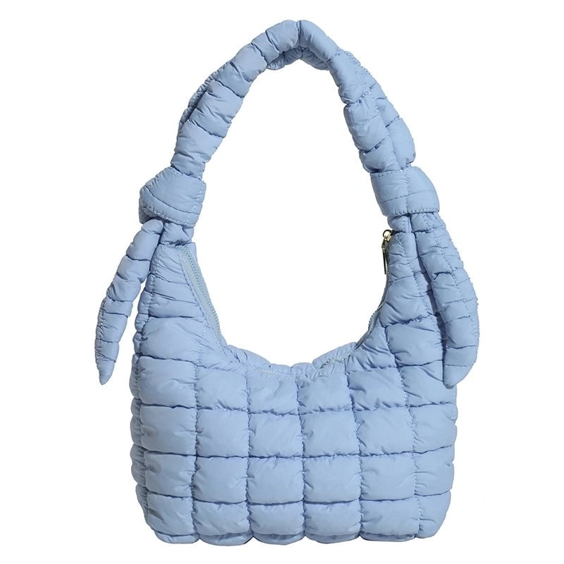 Women's Medium All Seasons Nylon Solid Color Streetwear Square Zipper Shoulder Bag