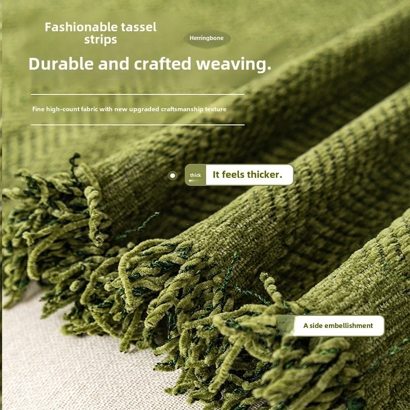 New Herringbone Sofa Towel Cover Cloth New Autumn And Winter High-grade Universal All-inclusive Cover Sofa Cover Blanket