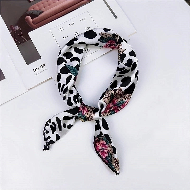 New Spring And Autumn Summer Small Silk Scarf Small Square Towel Women's Professional Variety Decorative Printed Scarf Scarf