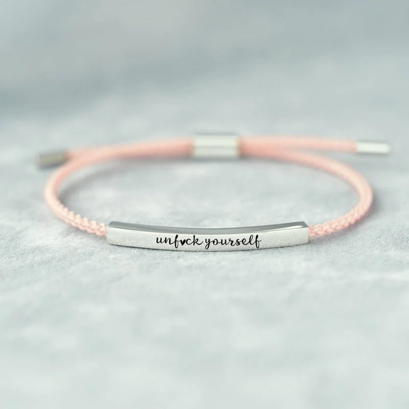 ✨BUY 2 PAY FOR 1【add 2 to cart】✨UNF♥CK YOURSELF TUBE BRACELET💫