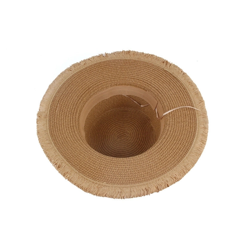 Unisex Minimalist Solid Color Straw Hat