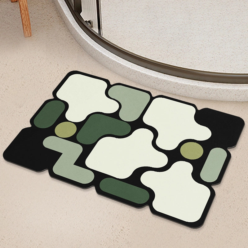 Cute Geometric Diatom Ooze Carpet Bathing