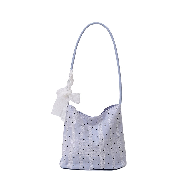 Women's Cloth Solid Color Streetwear Bucket Zipper Shoulder Bag