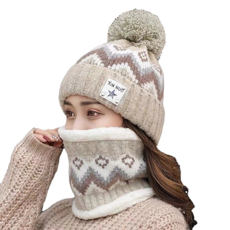 Women's Minimalist Color Block Eaveless Wool Cap