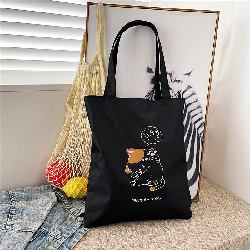 Women's Medium Nylon Animal Streetwear Square Zipper Shoulder Bag