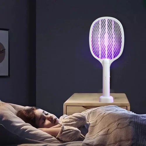 2-in-1 Electric Swatter & Night Mosquito Killing Lamp