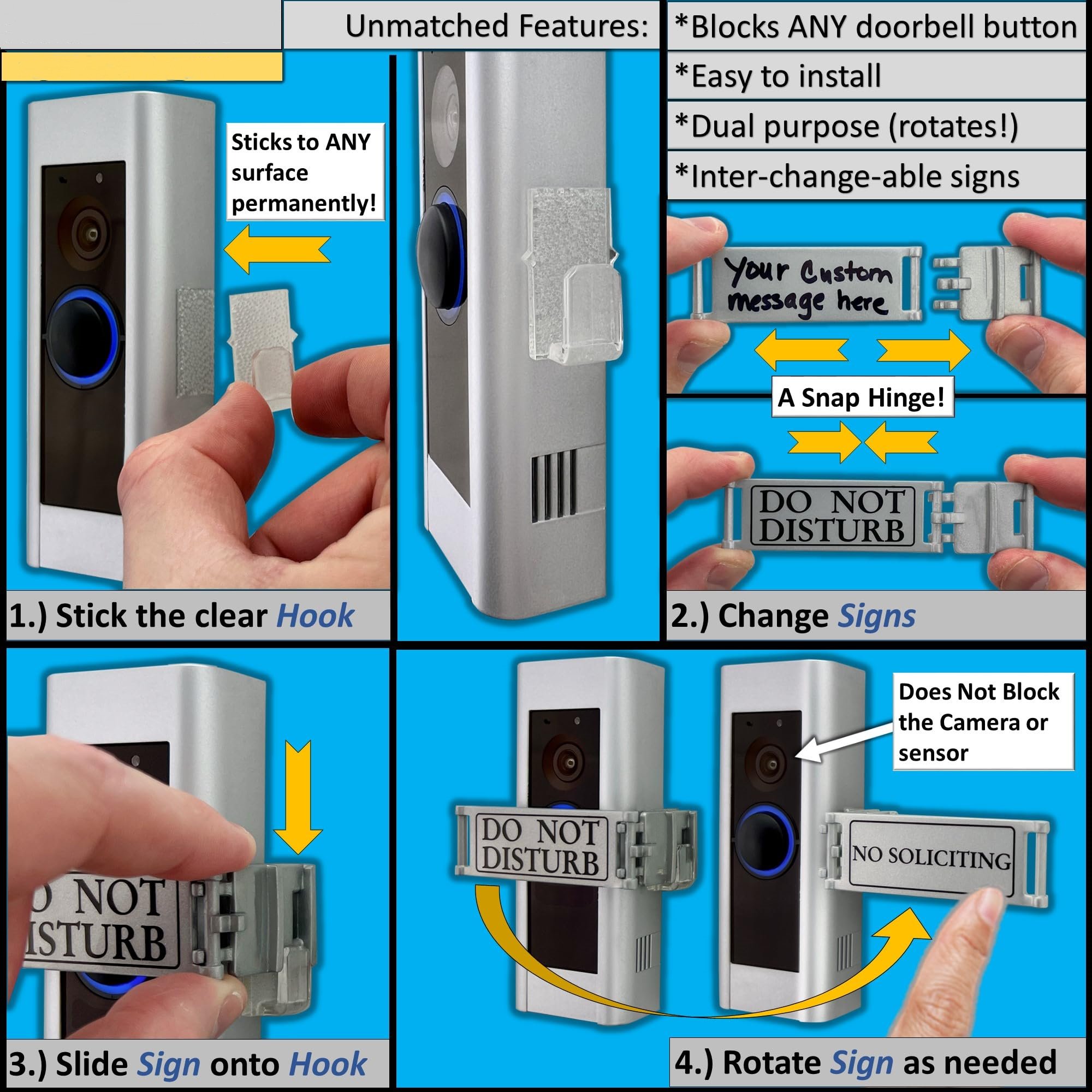 Do Not Disturb Door Lock Sign
