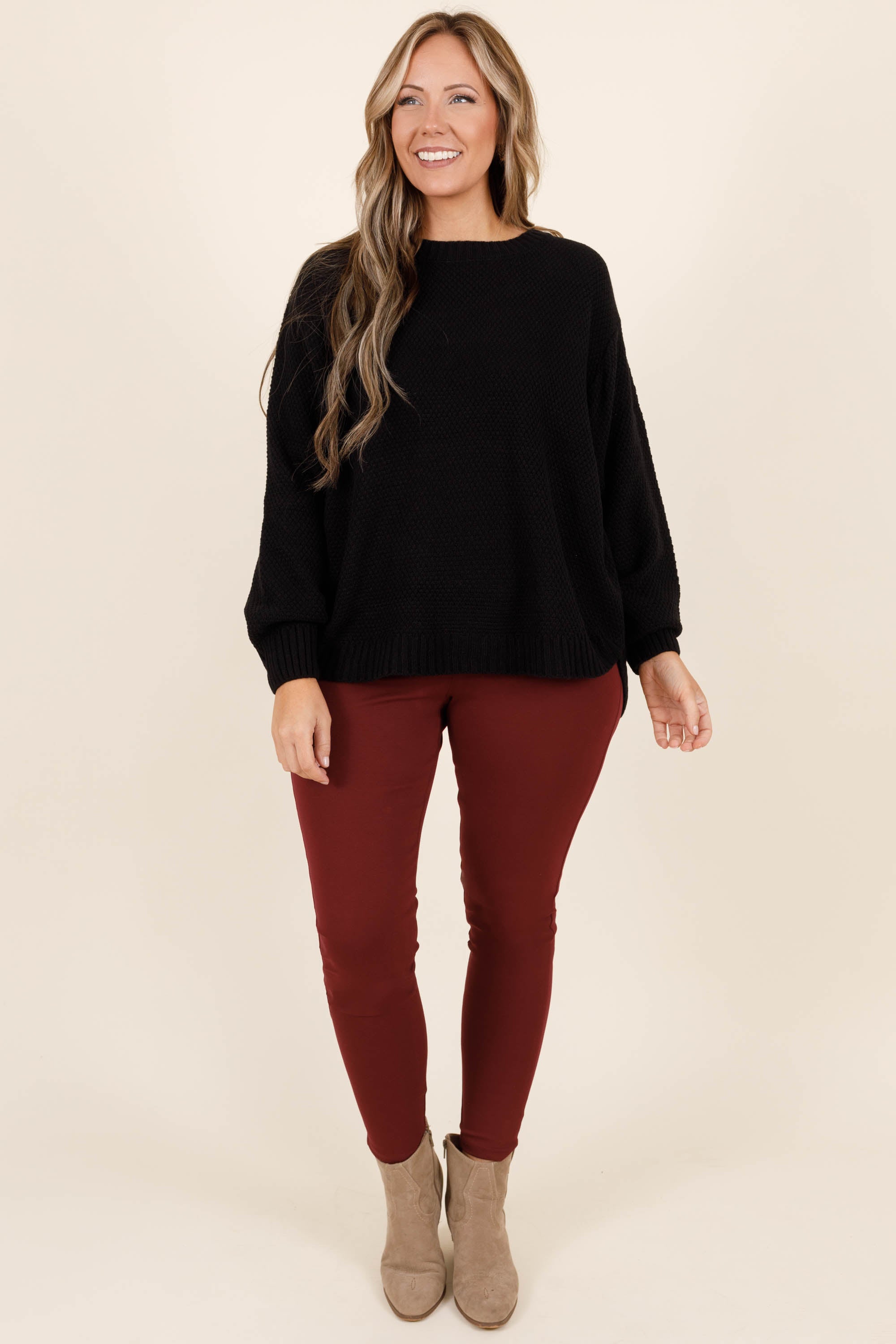 Beyond Basic Pants. Merlot