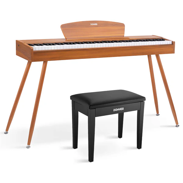 ✨Donner DDP-80 Wooden Style with Stand & Triple Pedals