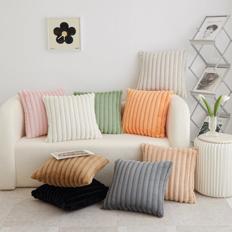 Casual Elegant Minimalist Solid Color PP Cotton Plush Throw Pillow