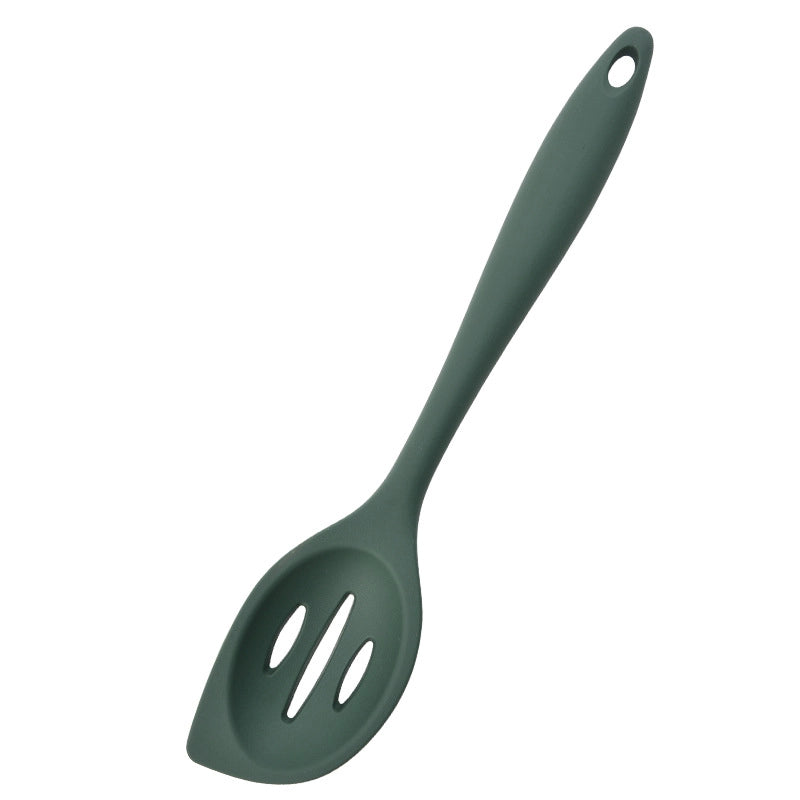 Cooking Kitchenware Silicone Spoon All-inclusive Spoon Household Spoon Dense Size Children's Available Medium Mixing Salad Spoon