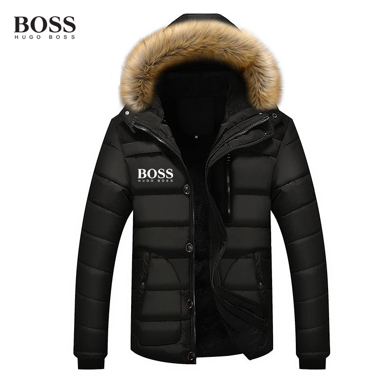 BOSS Fur Collar Padded Jacket