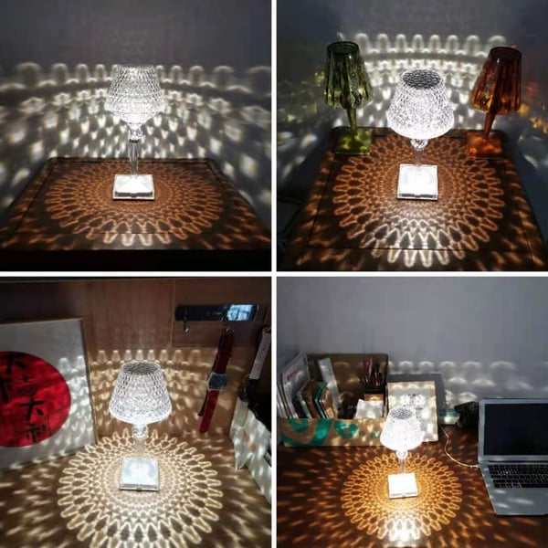 🔥HOT SALE -48% OFF🔥16 Colors Rose Rays Crystal Diamond Table Lamp