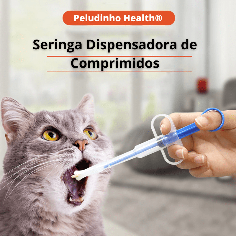 Seringa Dispensadora de Comprimidos Peludinho Health®