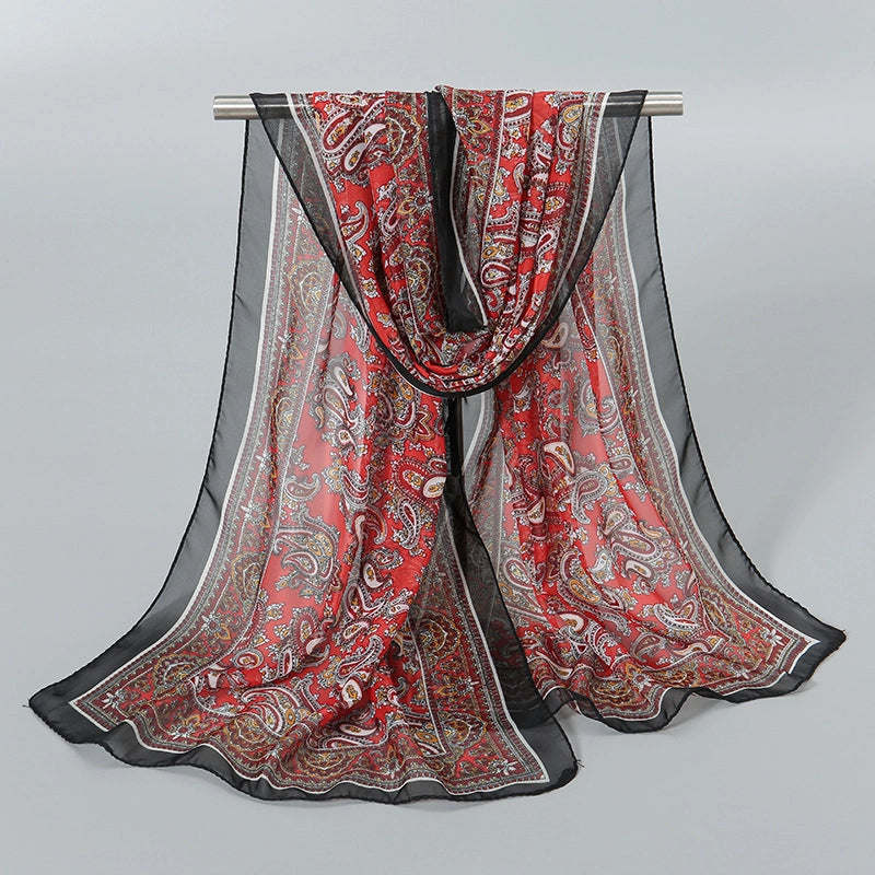 Women's Streetwear Solid Color Chiffon Scarves & Gloves
