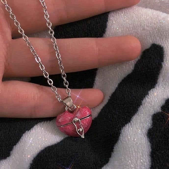 Heart Pill Case Necklace