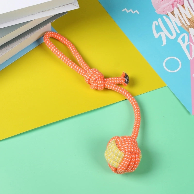 Minimalist Cotton Rope Solid Color Pet Toys