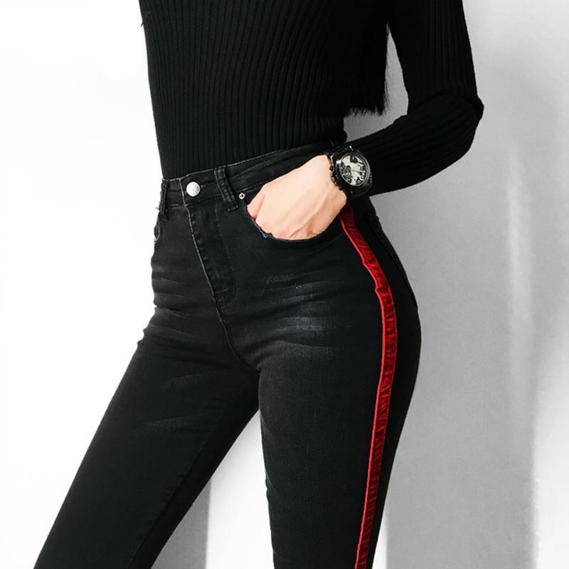 Velvet Stripe Jeans
