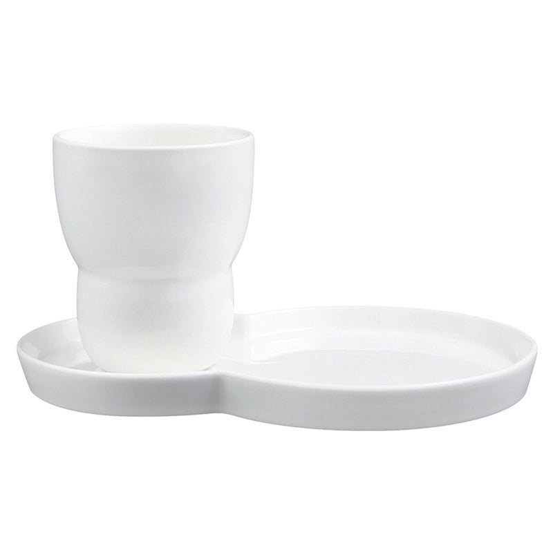 Coffee Cup And Saucer Suit Shufulei Muffin Snack Plate Creative Ceramic Breakfast Plate Home Afternoon Tea Plate