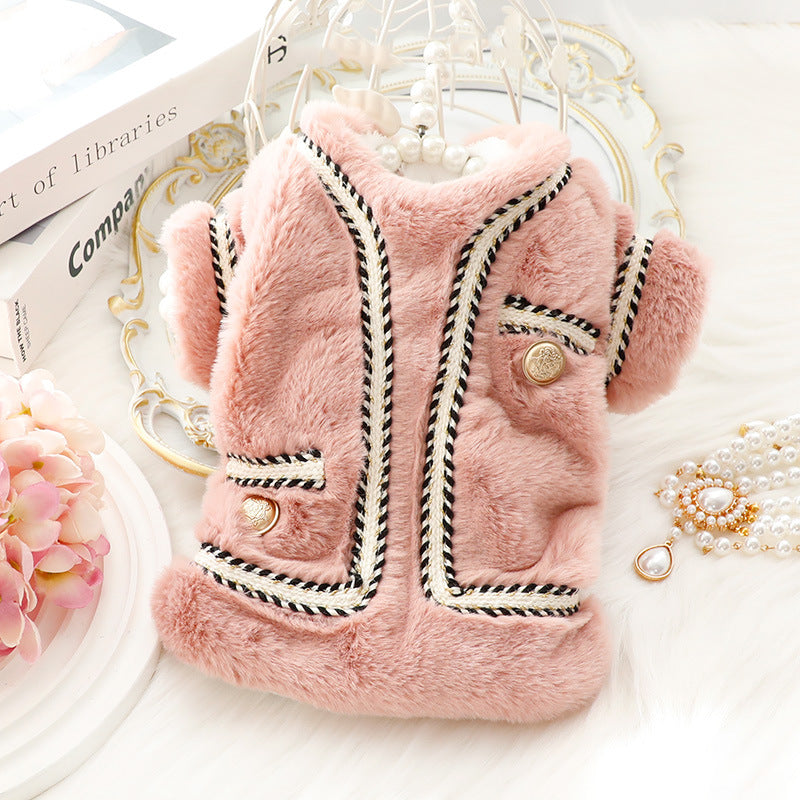 Sweet Fleece Knitted Buttoned Jacket Coat