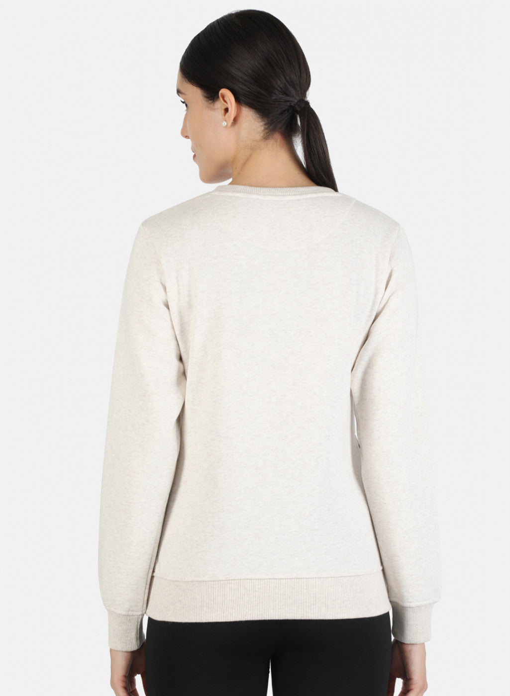 Women Beige Embroidered Sweatshirt