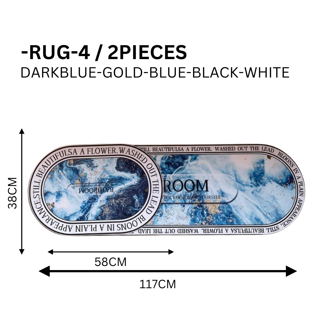 Luxury Non Slip Bath Rug Quick Dry