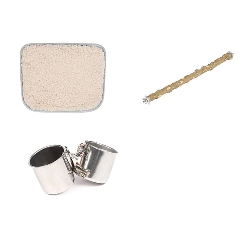 Parrot Backpack With Perch Feeder