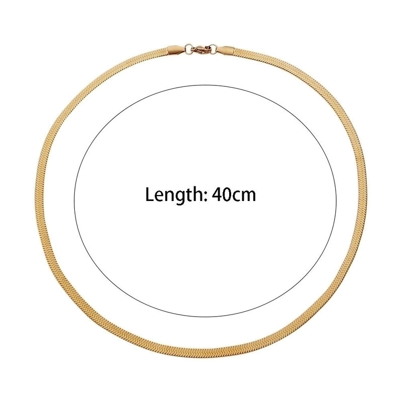 Minimalist Solid Color 304 Stainless Steel 18K Gold Plated Plating Necklace