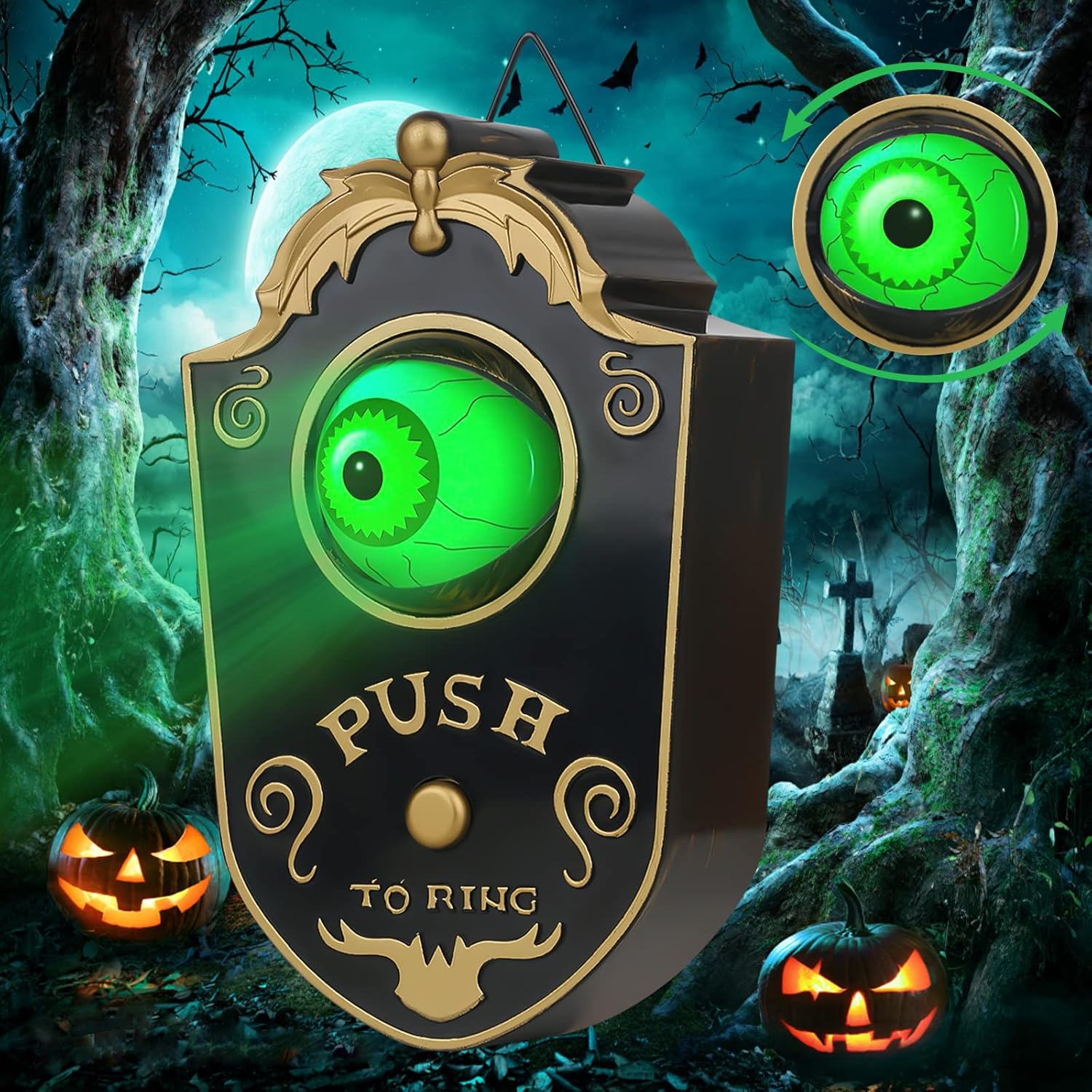 Halloween Single Eye Hanging Door Bell Ring