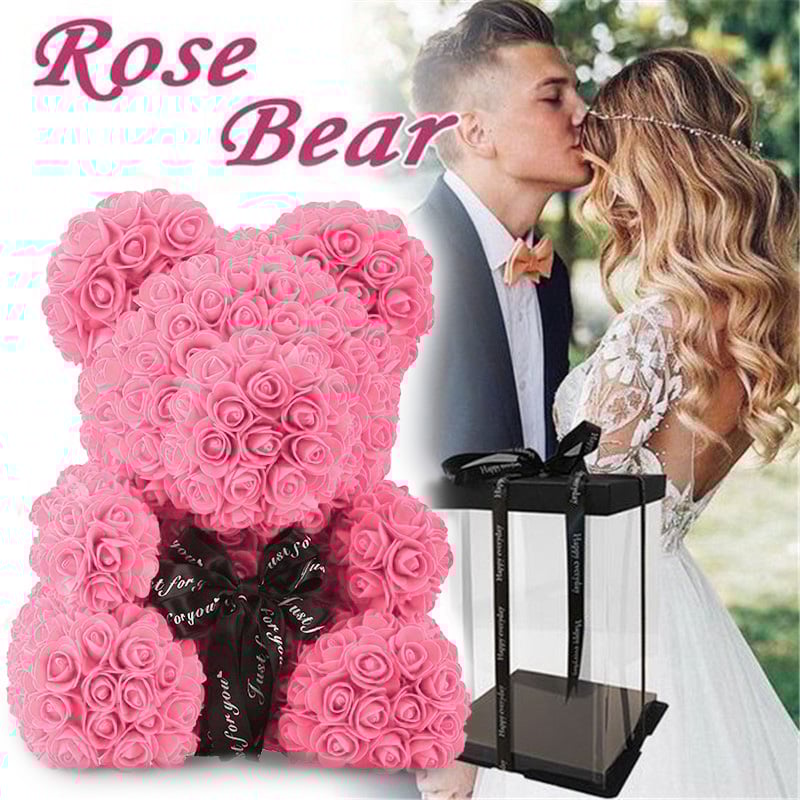Handmade Rose Teddy Bear-Eternal Love