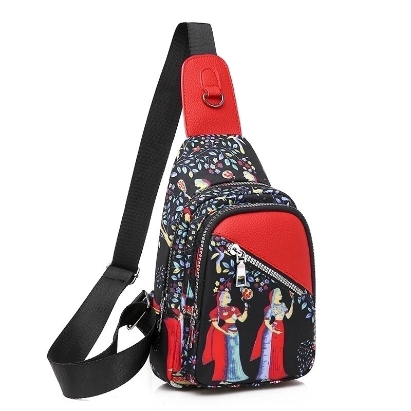 Women's Vintage Style Solid Color Nylon Waist Bags