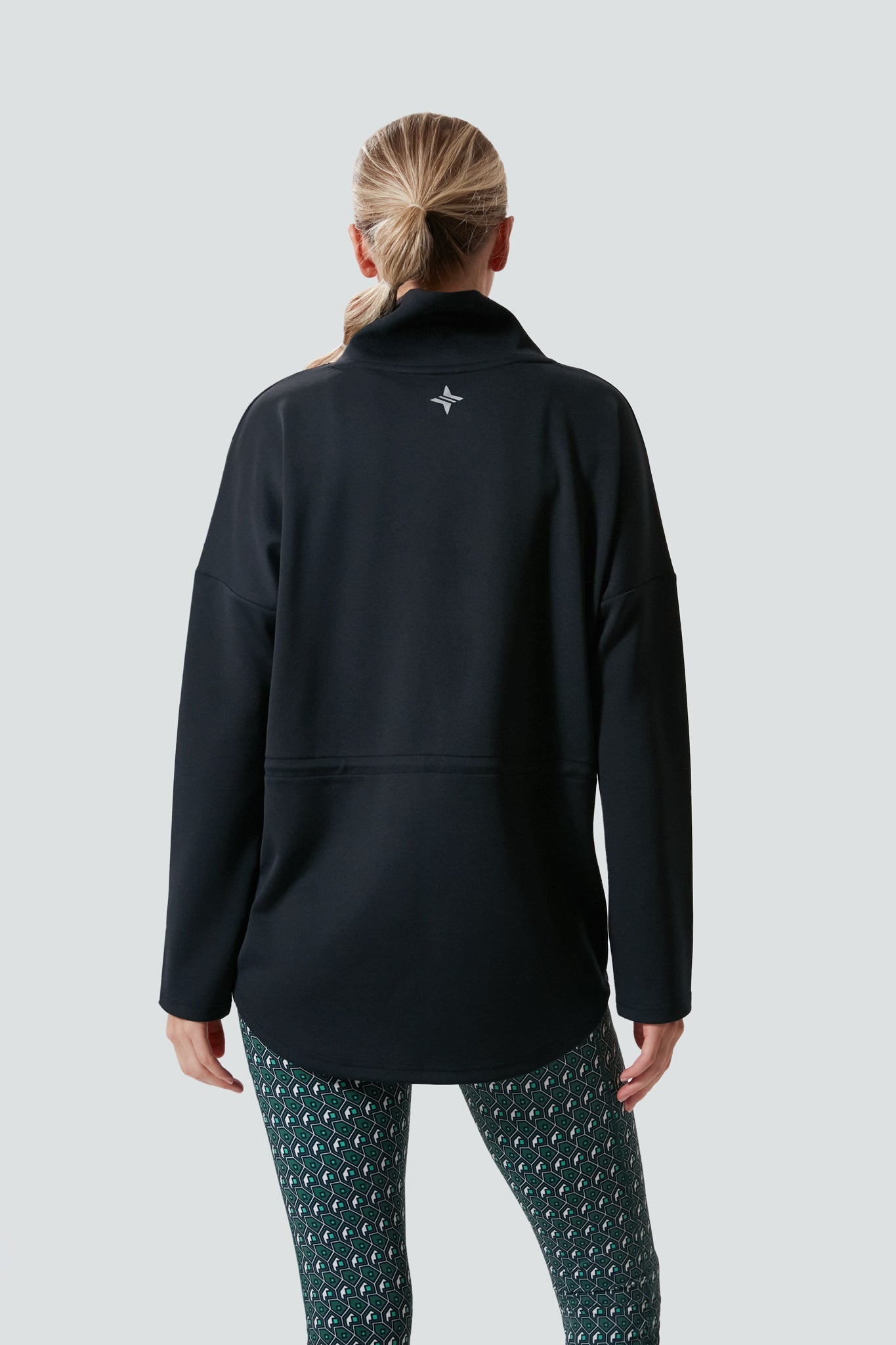 Black Cinched Natalie Quarter Zip