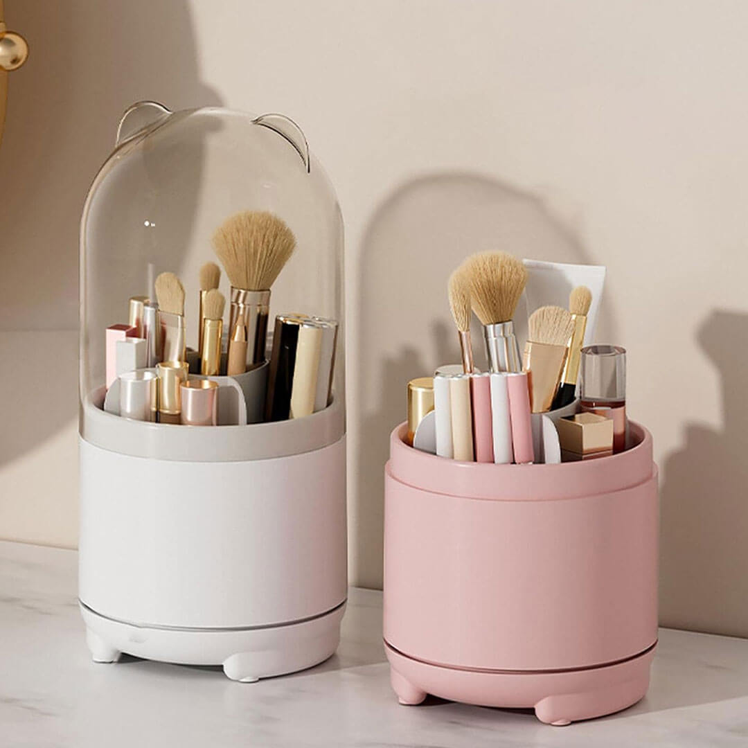 Rotating Makeup Brush Organizer