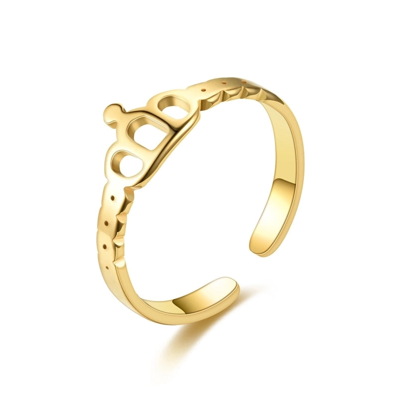 Heart Titanium Steel 18K Gold Plated Carving