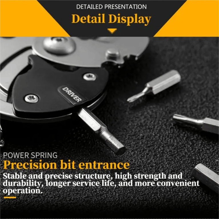 7 in 1 Multifunctional Coin Keychain Screwdriver