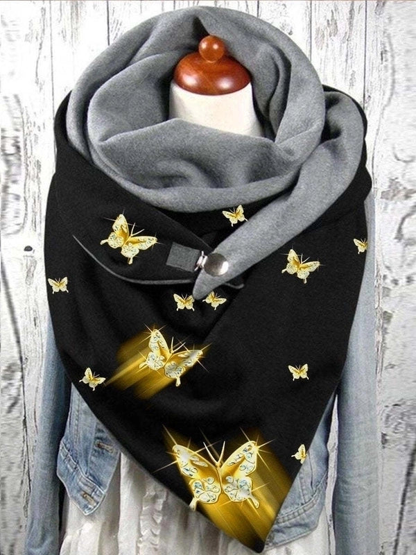 Women's Basic Streetwear Moon Butterfly Polyester Scarf