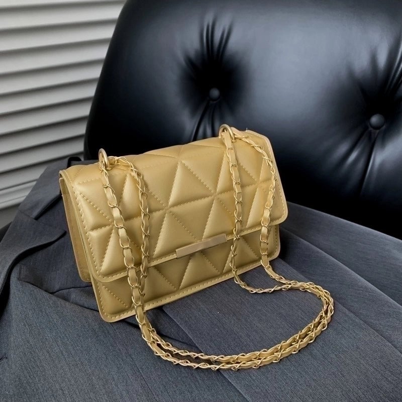 Women's Pu Leather Solid Color Vintage Style Square Flip Cover Shoulder Bag
