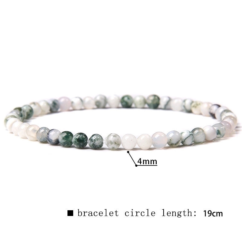 Minimalist Marble Natural Stone Beaded Bracelets