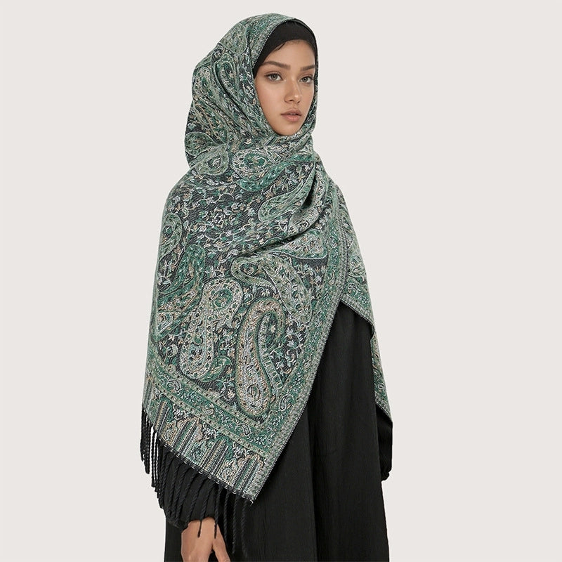 Women's Ethnic Style Minimalist Geometric Solid Color Polyester Scarf