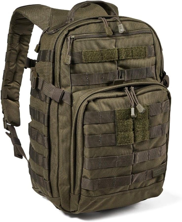 5.11 Tactical Backpack, RUSH 12 2.0 Military Survival Molle Backpack with Laptop Compartment, 24L, Style 56561ABR/56562ABR
