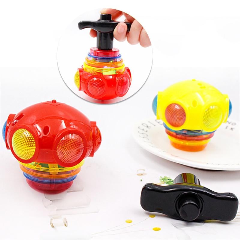 🔥🔥Music Flashing Spinners Toy with Launcher