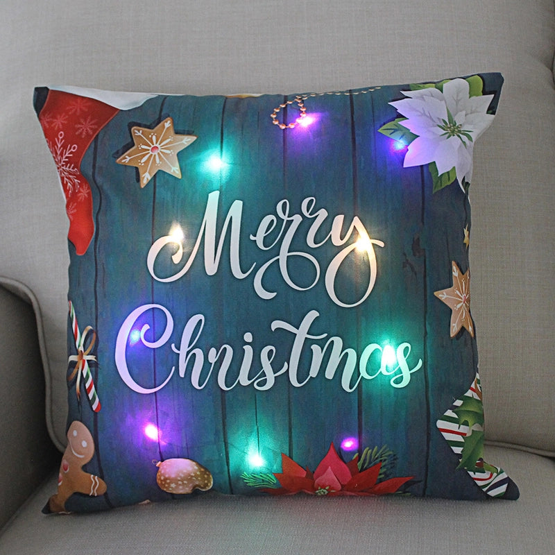 Fashion Santa Claus Plush Pillow Cases