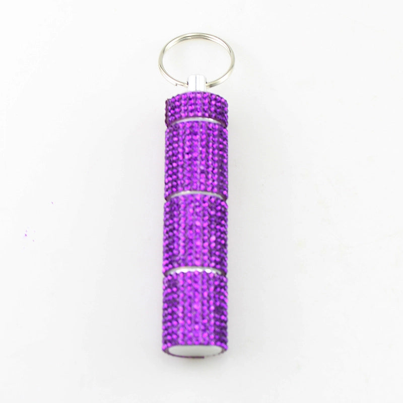 Classic Style Geometry Metal Pill Bottle