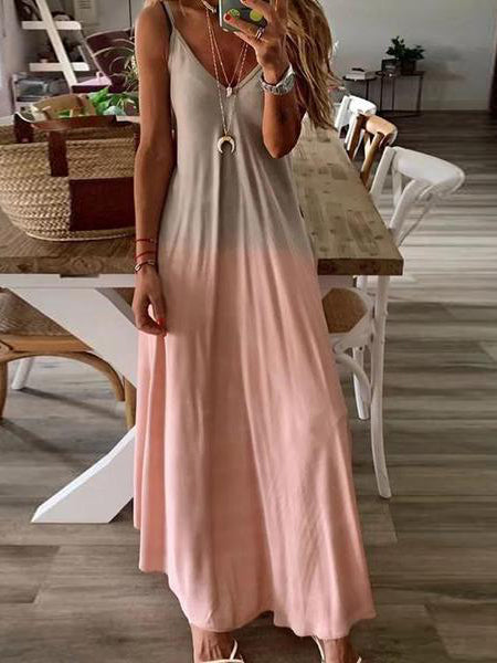 Gradient Slip Maxi Dress