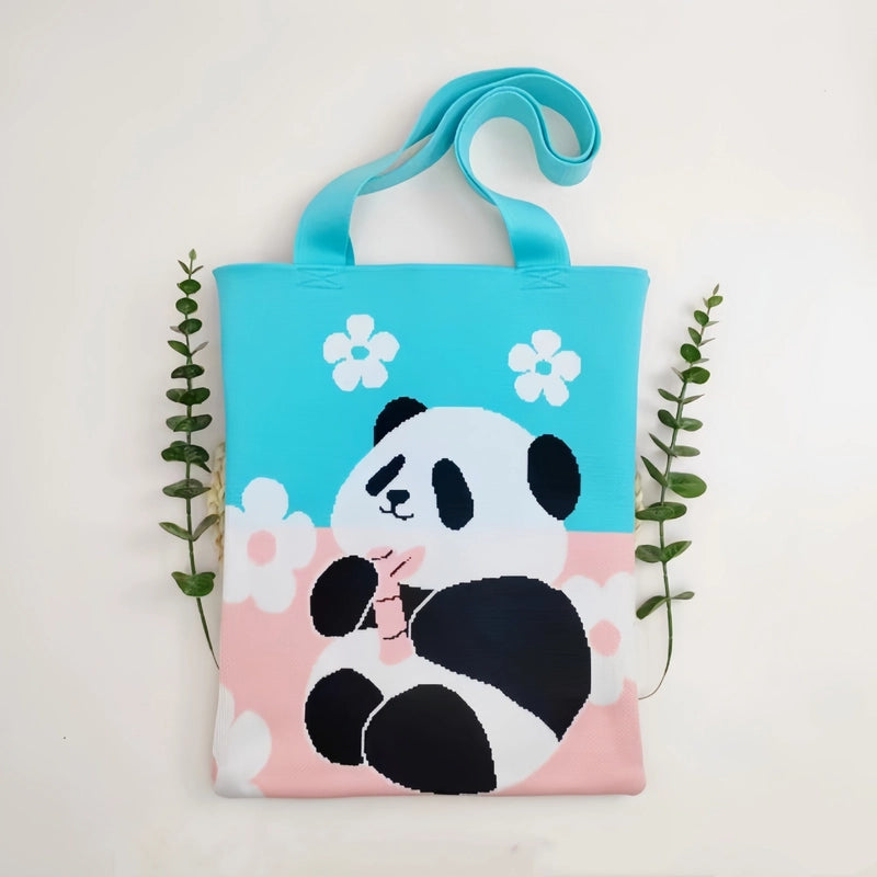 Women's Medium Polyester Animal Cute Square Open Shoulder Bag