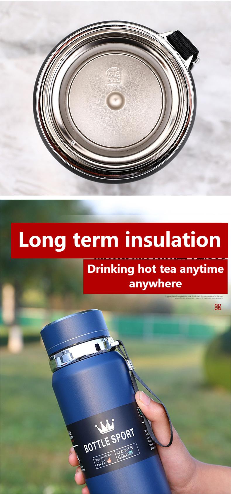 Thermal Water Bottle With LED Display (800ml)