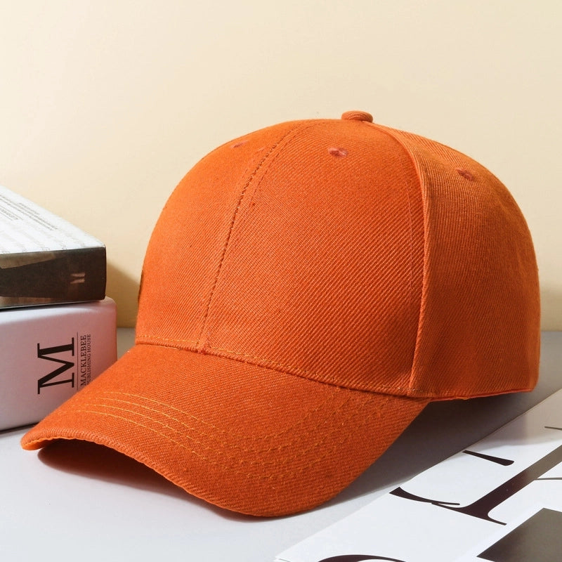 Hat Spring And Autumn New Solid Color Printable Logo Advertising Hat Sunscreen Cap Sports Baseball Cap Light Plate Cap