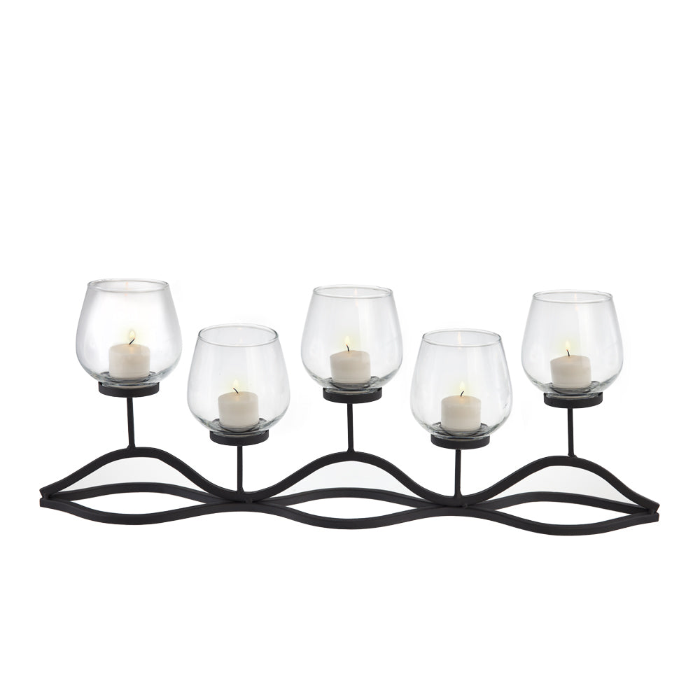 Metal And Glass Candle holder