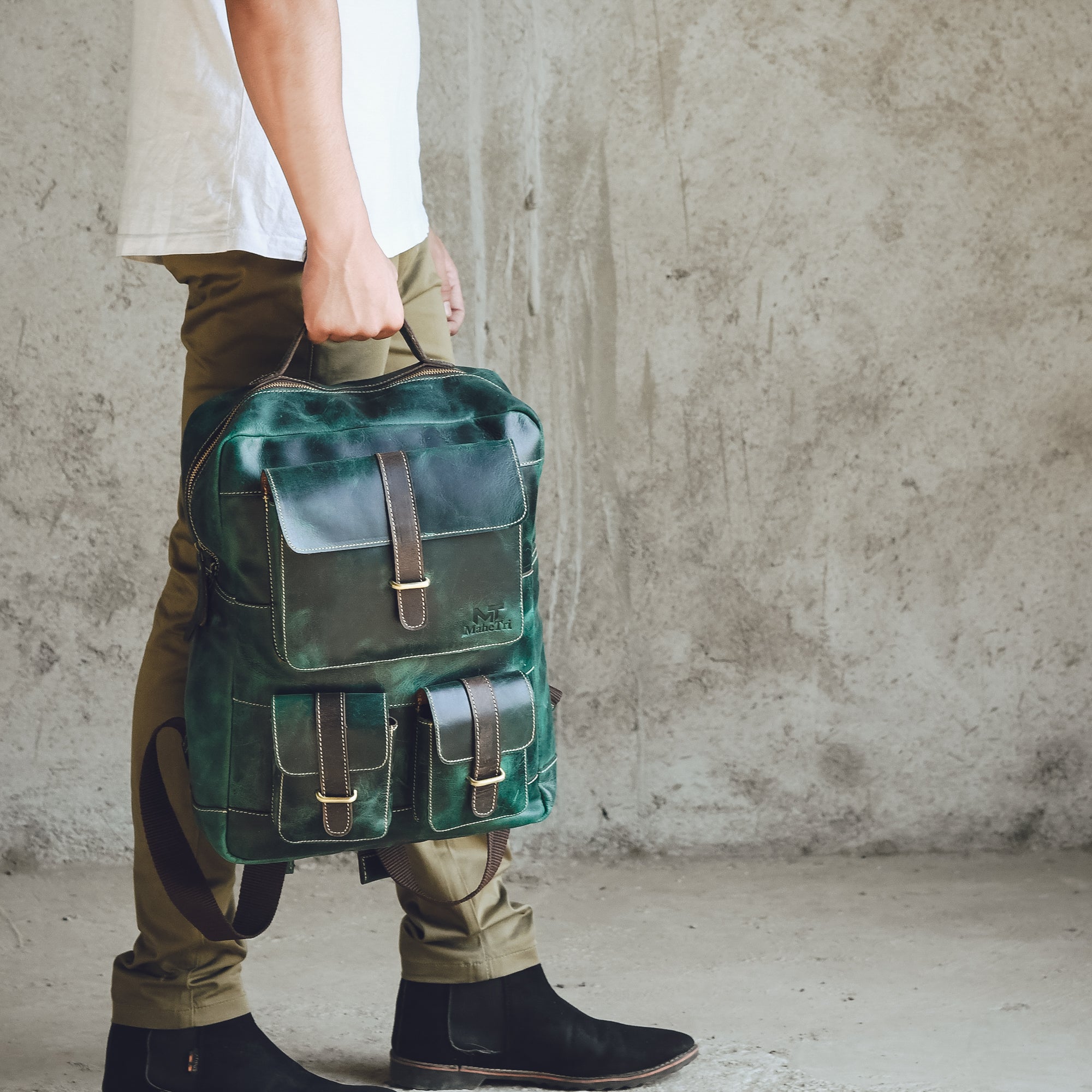 Premium Leather Backpack